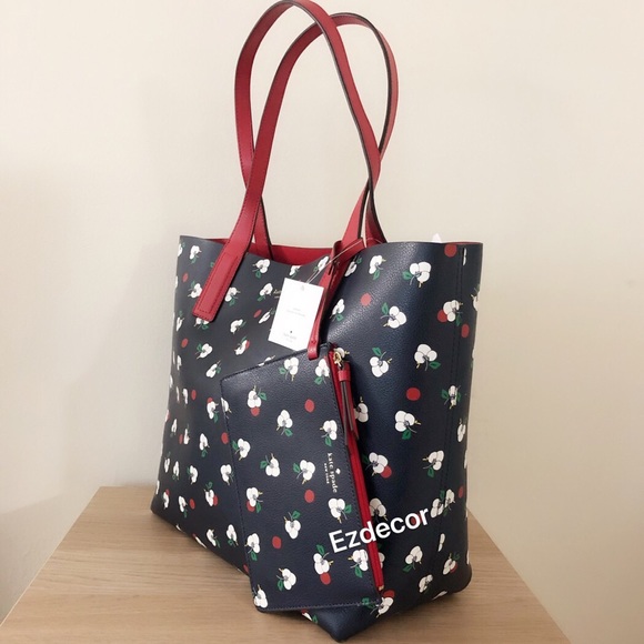 NWT Kate Spade Reversible Mya Floral Tote - Picture 3 of 8